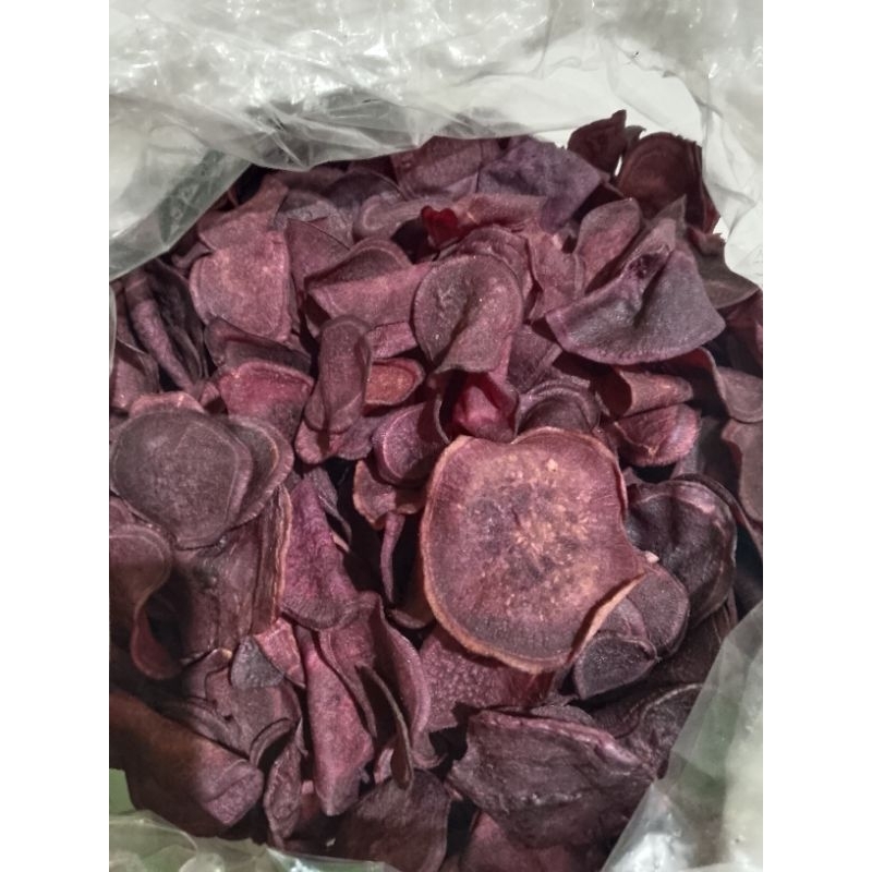 

keripik mantang manis ubi ungu kemasan 500 gram