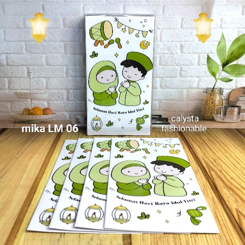 

Amplop angpao Mika panjang isi 50 lbr lebaran idul fitri import