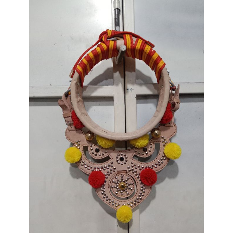 Gongseng/Kalung Domba Garut Kulit Asli Fullset Full Aksesoris