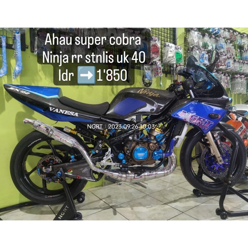 KNALPOT AHAU NINJA RR SUPER COBRA PERUT 40 Motorcycle