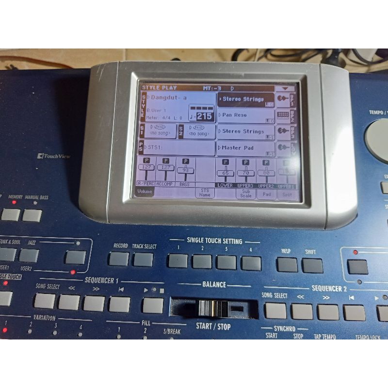 LCD korg pa500