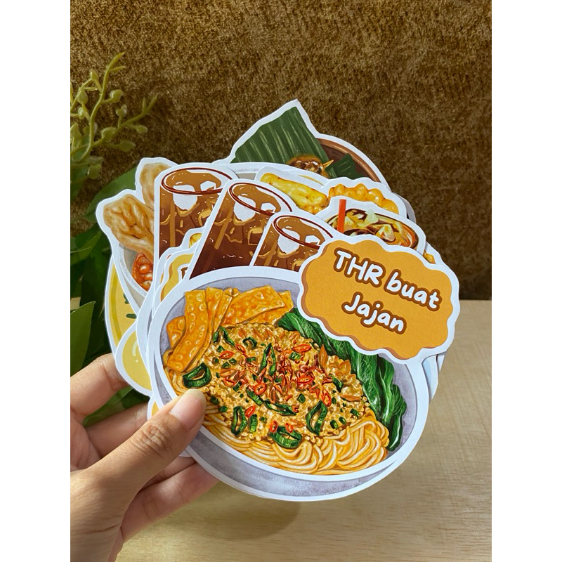 

amplop Lebaran 3D makanan Indonesia