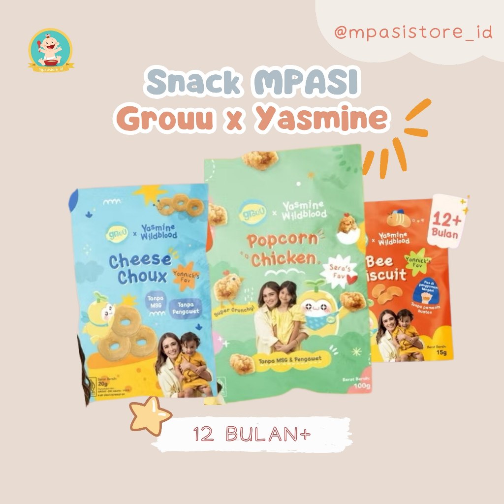 

Grouu x Yasmine Snack & Ready to Cook MPASI & Balita