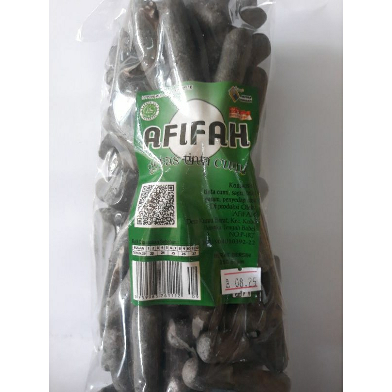 

Kerupuk getas Tinta Cumi AFIFAH 250 gr