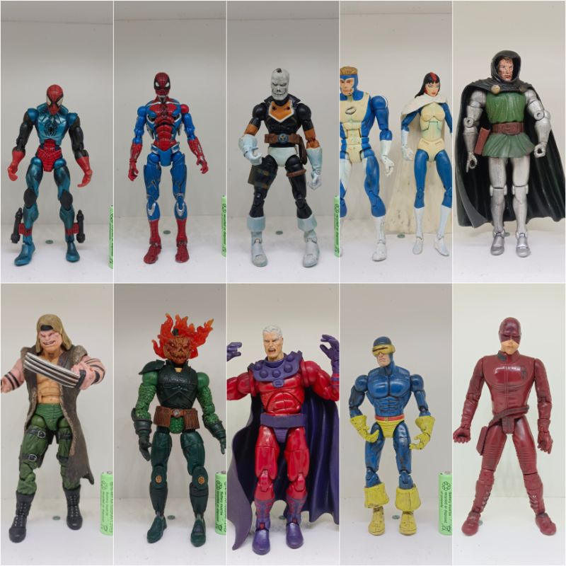 Figure Marvel Toybiz Spiderman Daredevil Cyclop dll