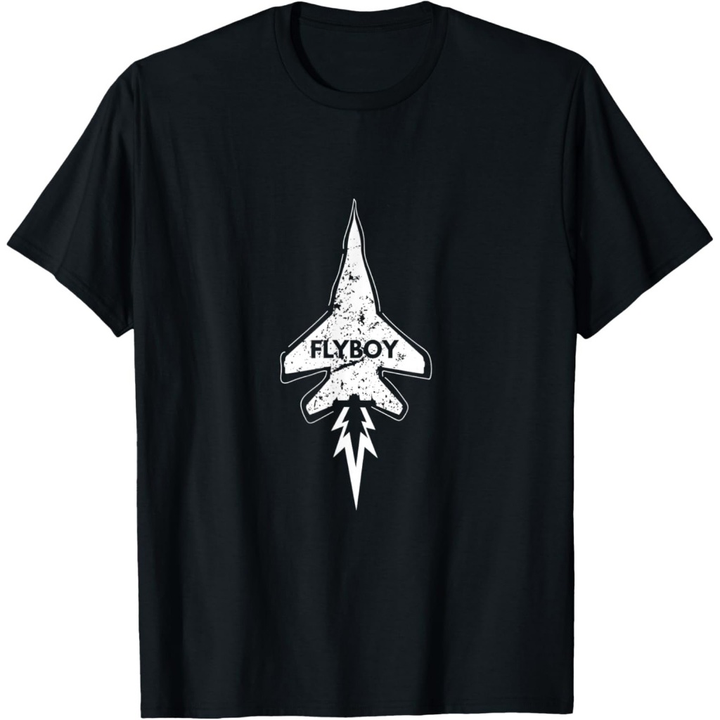 Kaos Hadiah Pilot Jet Penerbang Pesawat Militer Flyboy