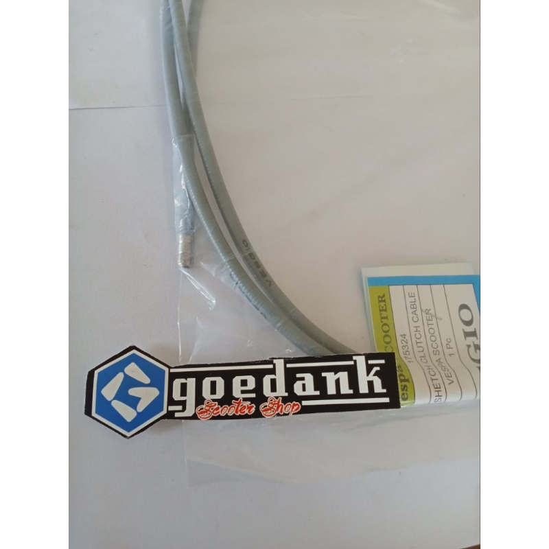 KABEL LUAR KOPLING PERSENELENG GAS WARNA ABU VESPA VESGIO MURAH