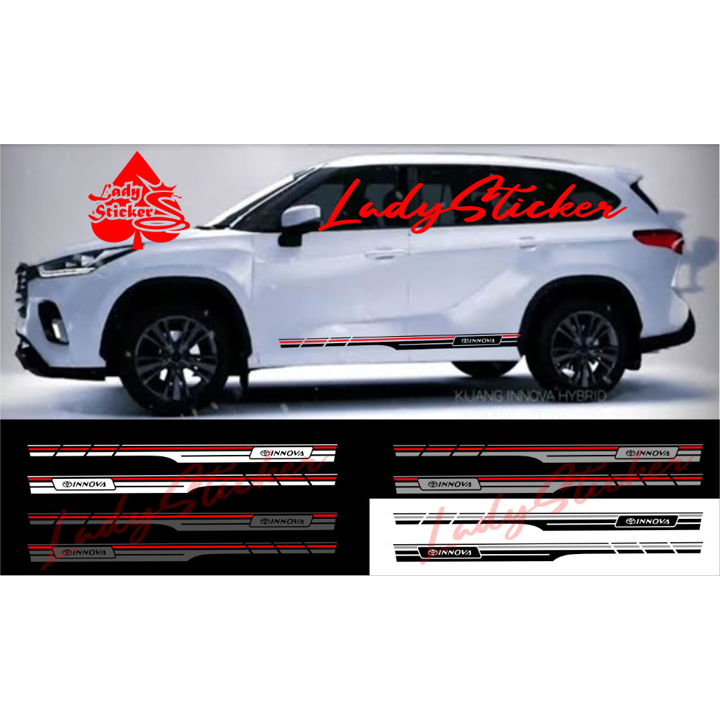Sticker stiker mobil innova cutting sticker mobil toyota innova