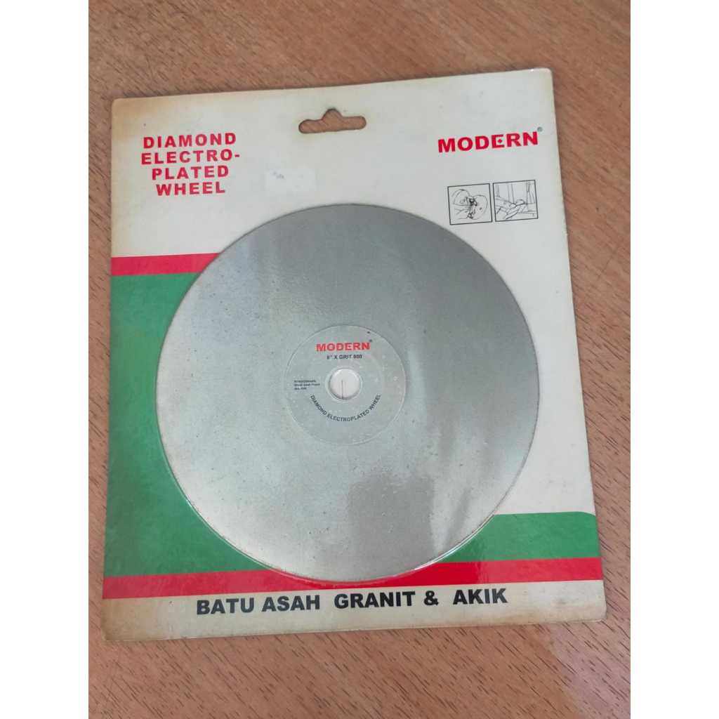 MODERN Mata Diamond Electroplated Wheel 6inch Grit 800 (Batu Asah/Potong Granit & Batu Akik)