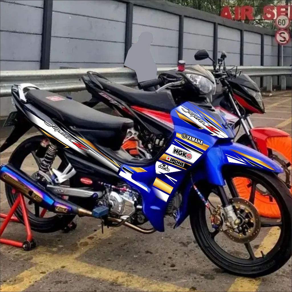 Stiker Transparan Jupiter Z Burhan - Striping List Variasi UV Transparan Yamaha Jupiter Z Burhan