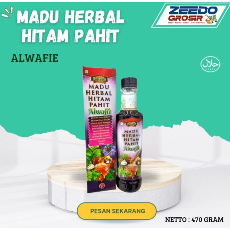 

Madu Herbal Hitam Pahit Al Wafie