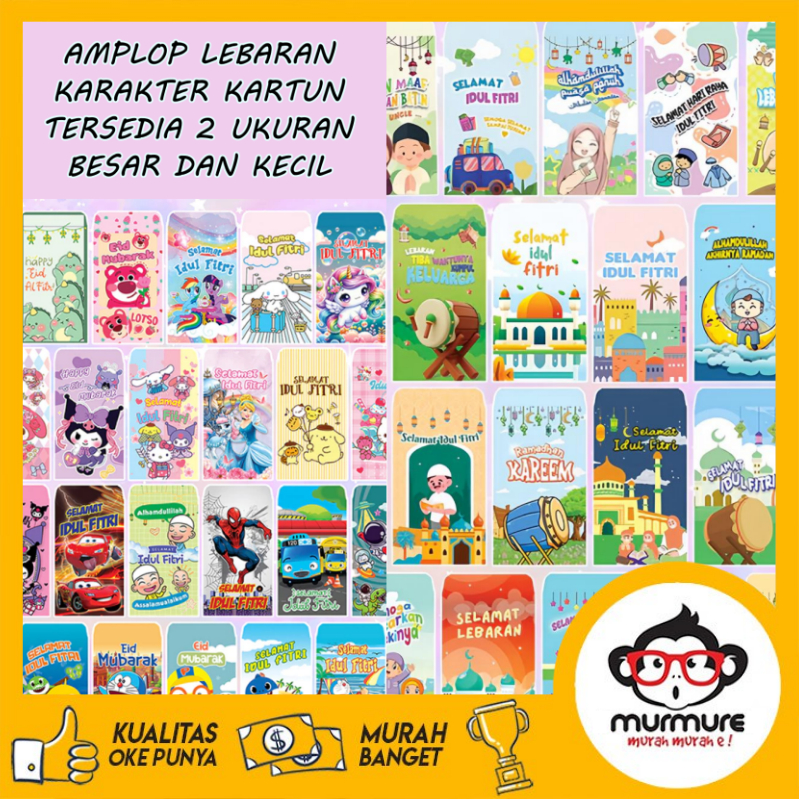 

MURMURE I (1PAK ISI 10PCS) AMPLOP LEBARAN KECIL BESAR AMPLOP IDUL FITRI KARAKTER ANGPAO LEBARAN ANGPAO IDUL FITRI AMPLOP LEBARAN UNIK AMPLOP LEBARAN LUCU