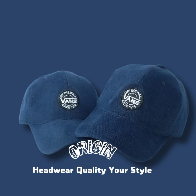 Topi Baseball Distro Terbaru Pria/Wanita Caps Polo VANS Material RAFEL DENIM Catton Premium Bayar Di