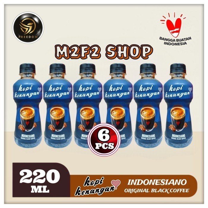 

Kopi Kenangan Indonesiano Original Black Coffee | Hitam Pet - 220 ml (Kemasan 6 Pcs)