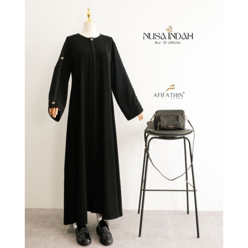 GAMIS AFIFAH | GAMIS CASPEA| GAMIS NUSA INDAH | AFIFATHIN | SET GAMIS SIMPLE ELEGAN SYAR'I | gamis o