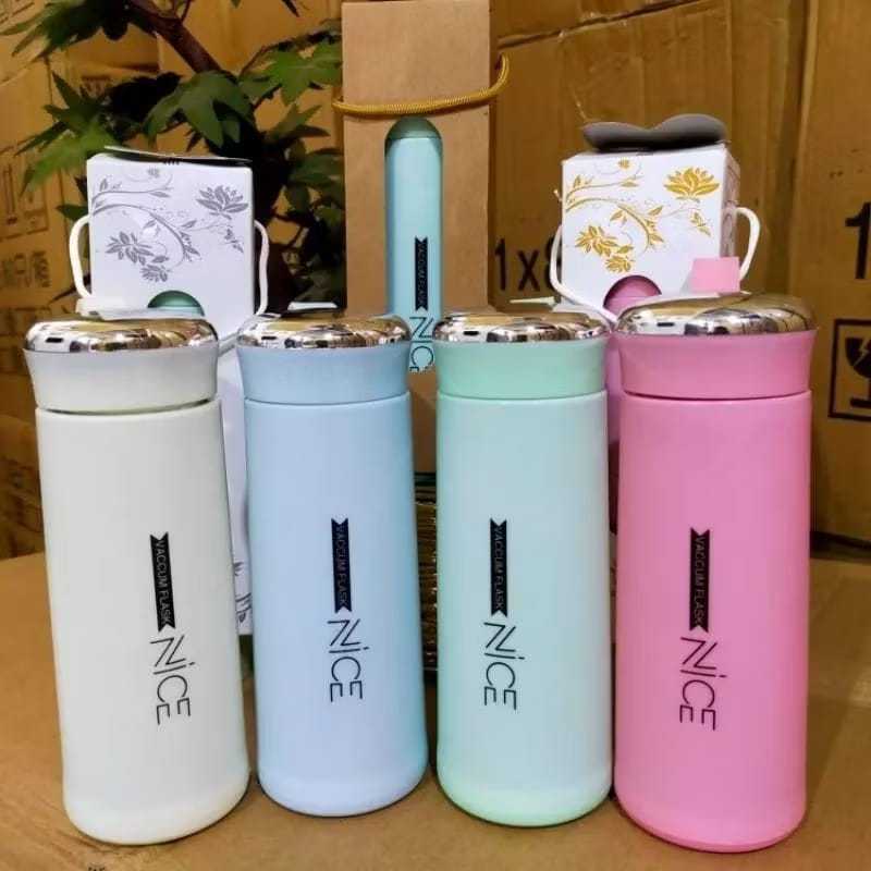 Botol Kaca NICE 400ml / Botol Minum Tumbler Kaca 400ml