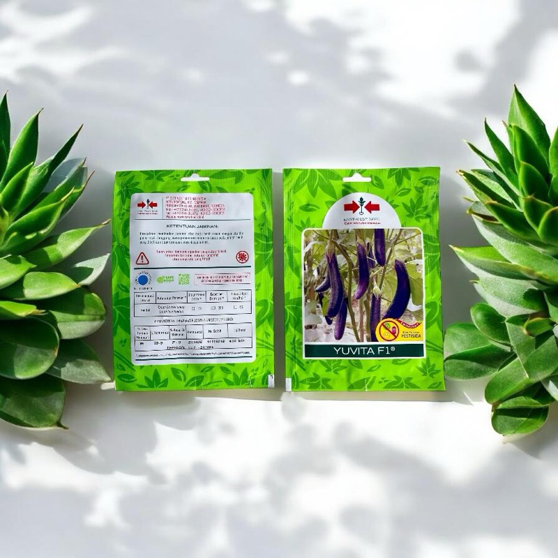 BENIH TERONG UNGU YUVITA F1,BIBIT TERONG UNGU UNGGULAN, CAP PANAH MERAH