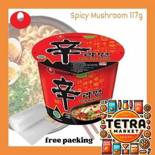 

Nongshim Shin Ramyun Cup Spicy Mushroom / Ramen Cup Noodle 117grm