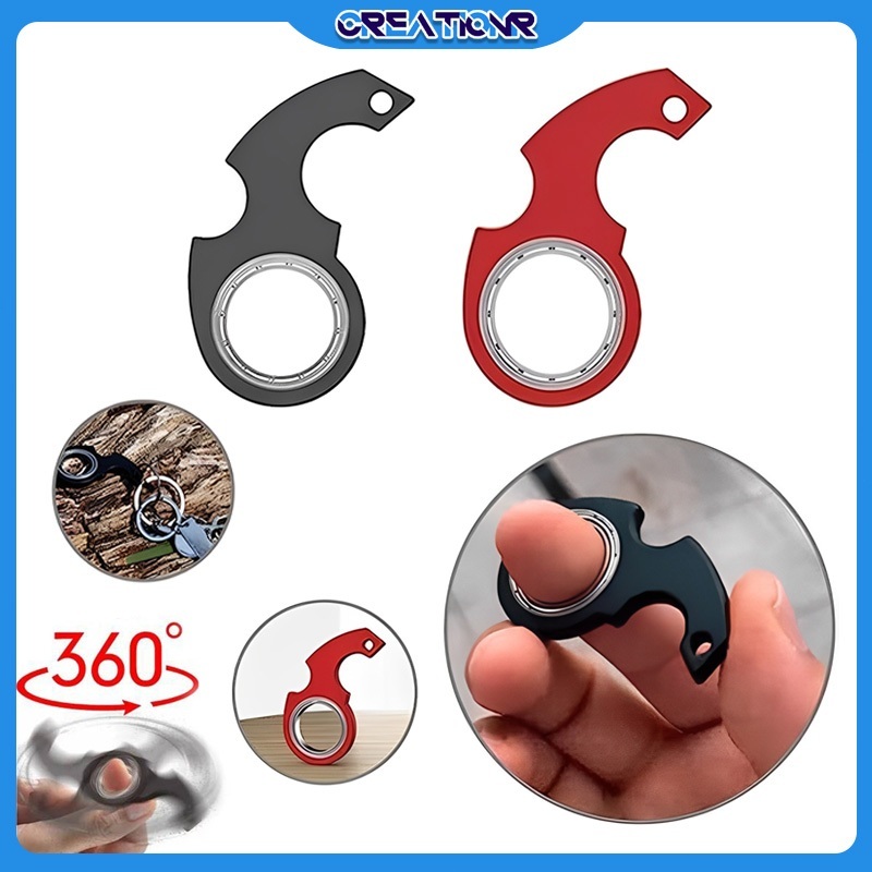 Gantungan Kunci Karambit /Fidget Spinner Premium Keychain
