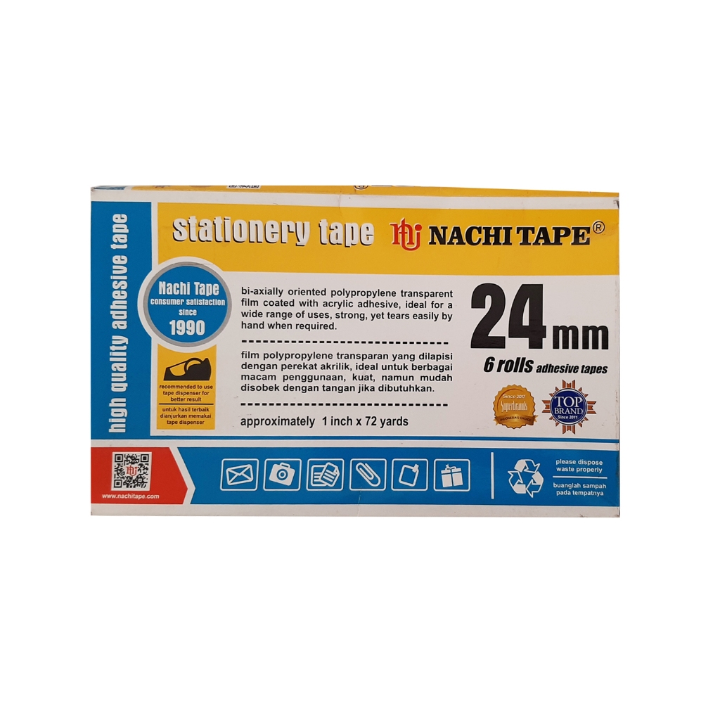 

NACHI TAPE 24MM / Isolasi bening