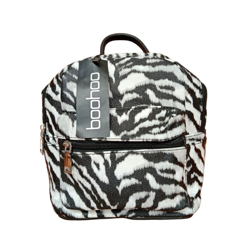 Boohoo Tas Ransel Motif Zebra