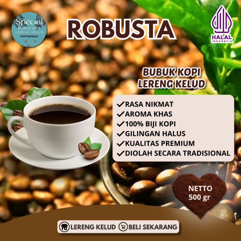 

bubuk kopi Robusta kemasan 500gr