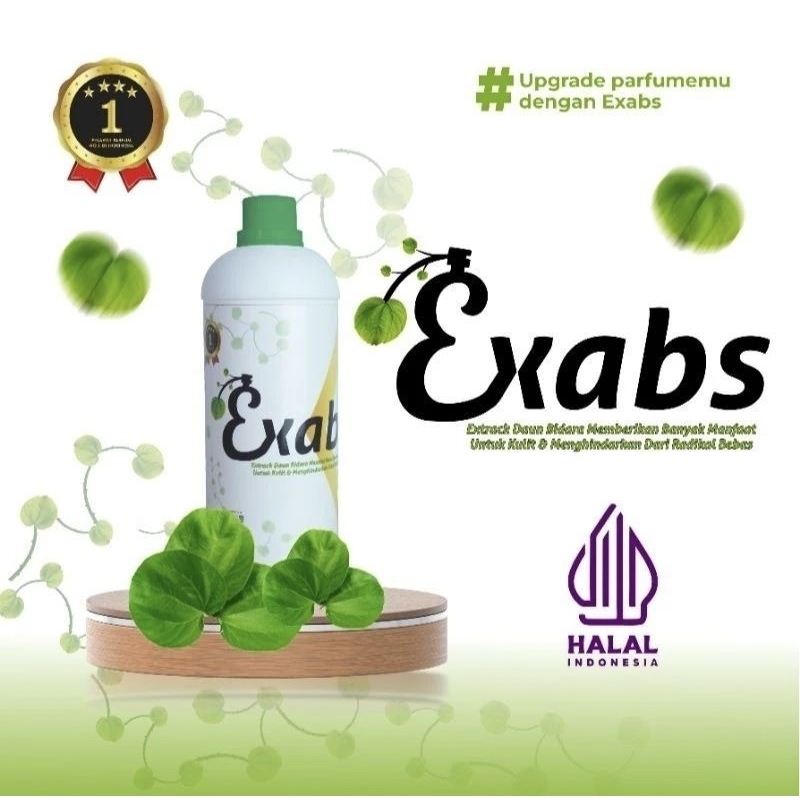 Exabs exrack daun Bidara pelarut parfume Halal original repack 100ml