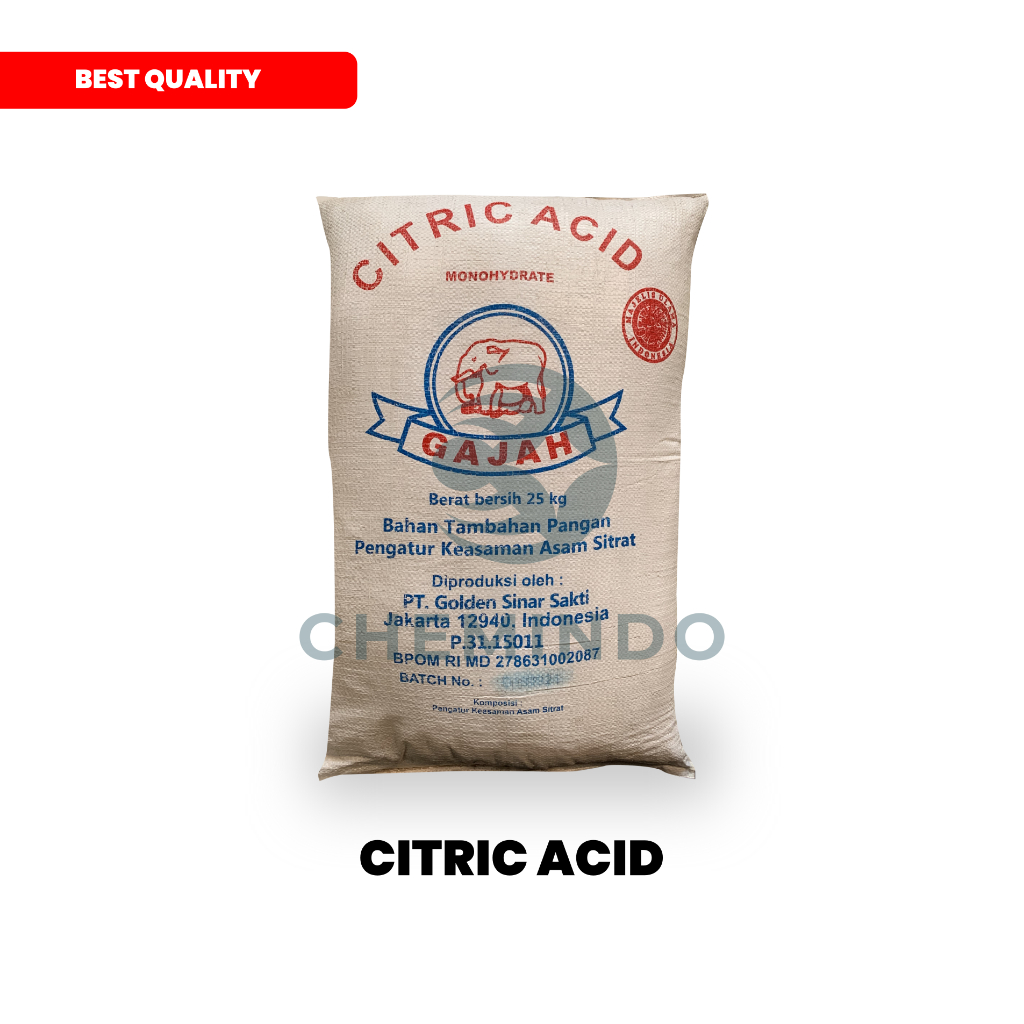 

CITRIC ACID / ASAM SITRAT/ SITRUN - 1 ZAK (25 Kg)