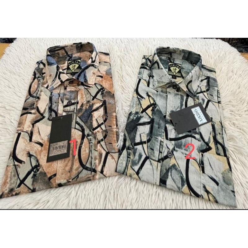 Aikido Kemeja Lengan Pendek Pria