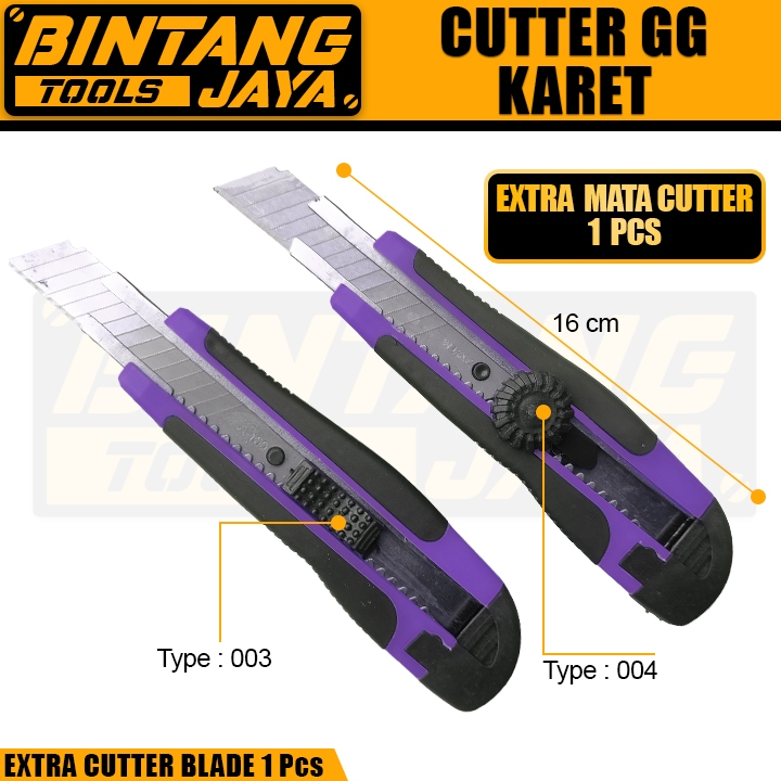 

Cutter Besar Gagang Karet Cutter Pemotong Kertas Cutting Blade