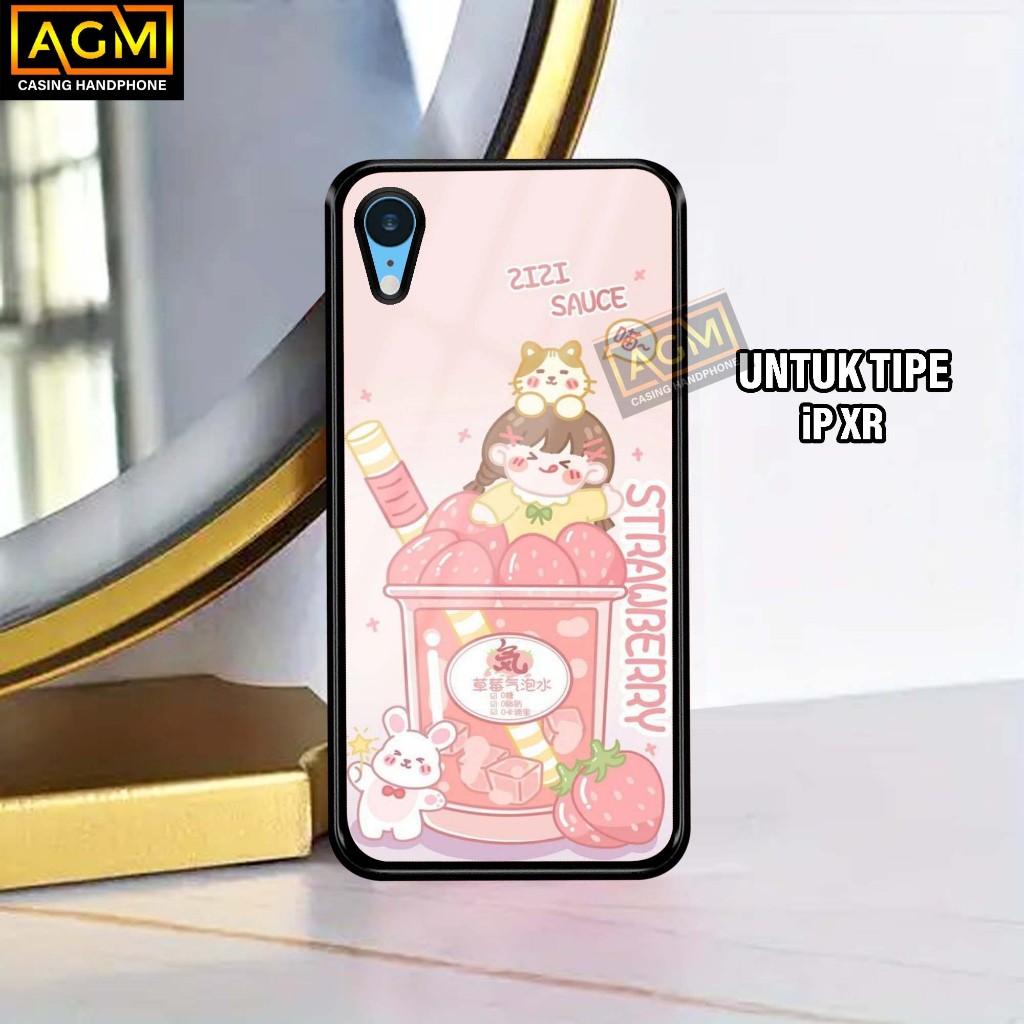 Case iPhone XR Terbaru Case kilau - New Case Glossy casing Hp iPh XR [MOTIF-BOBA] -AGM Case Hardcase