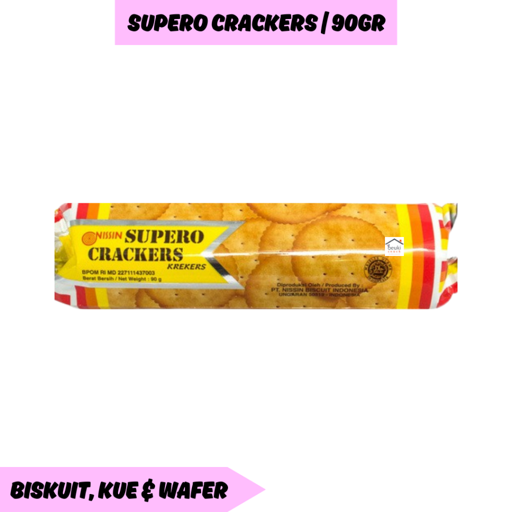 

Nissin Supero Crackers Kue Biskuit Nissin Asin Nikmat & Renyah