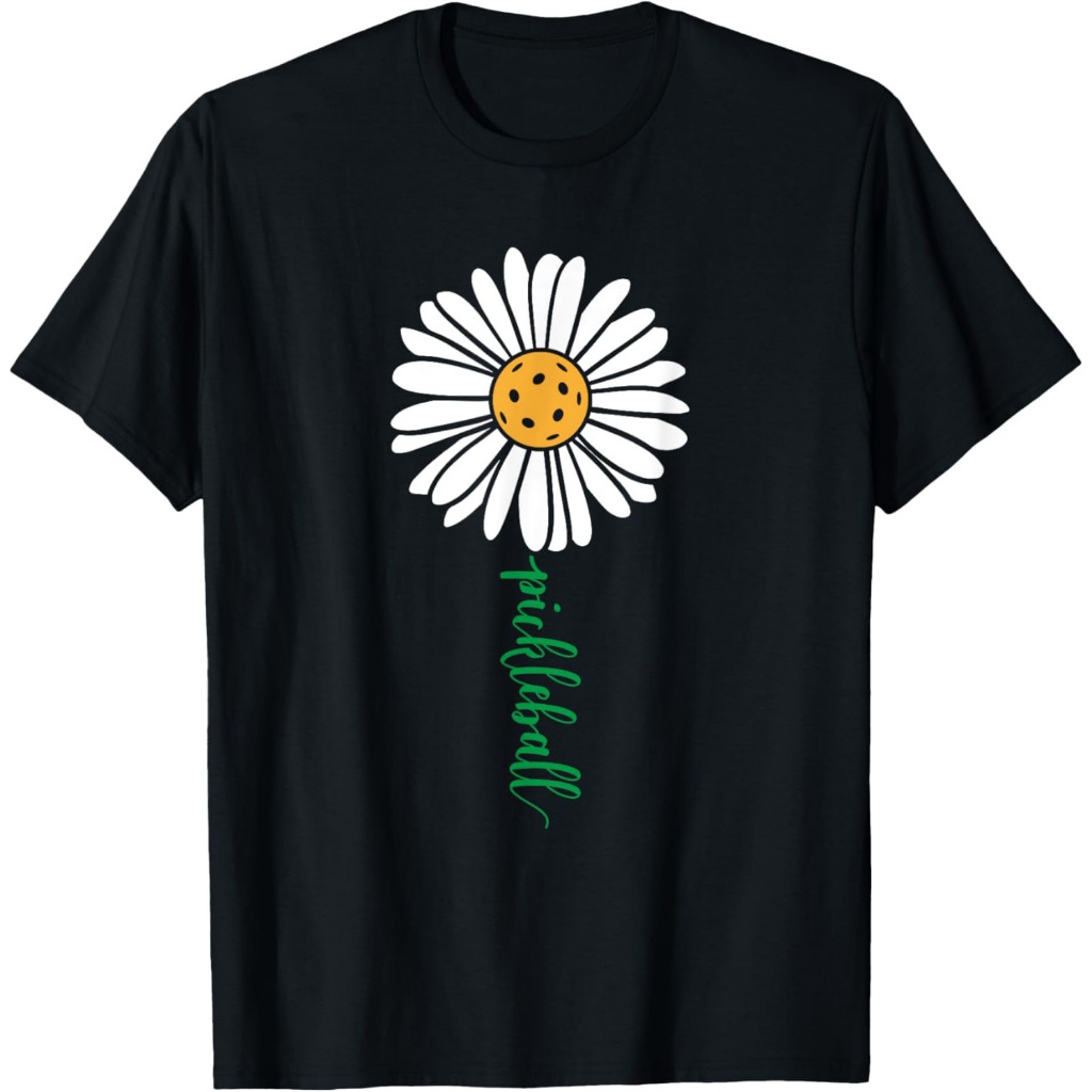 Kaos Bunga Daisy Pickleball
