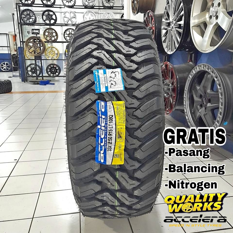 BAN MOBIL 33 12,5 R20 ACCELERA MT-01, BAN MOBIL MT RING 20 UKURAN 33