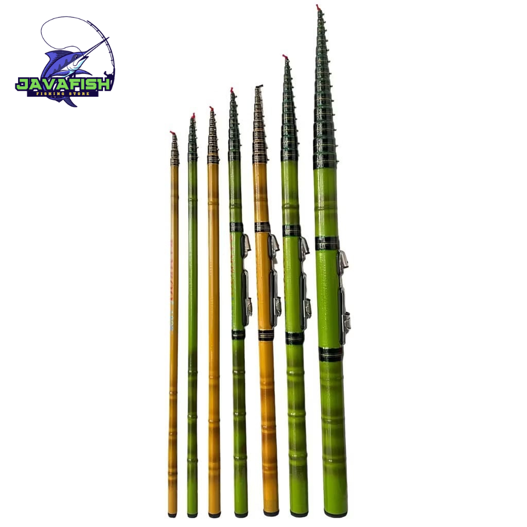 Joran Tegek Set Kolong Tegek Murah dengan Bahan Fiber Lentur Ruas Panjang dan Pendek