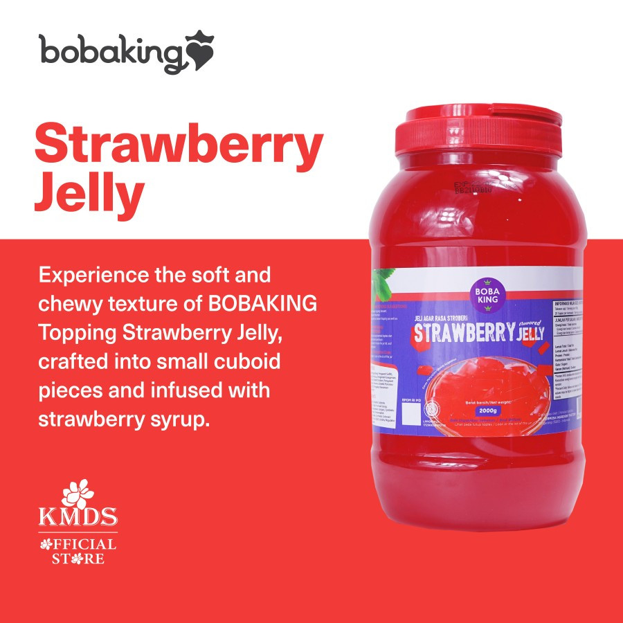 

BOBAKING STRAWBERRY JELLY 2KG 2000GR