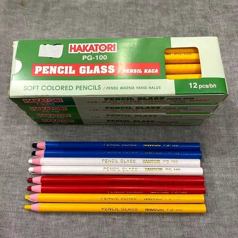 

Pencil Glass / pensil kaca pola industri / serbaguna Pensil Kaca Hakatori PG-100 ( 1 Lusin )