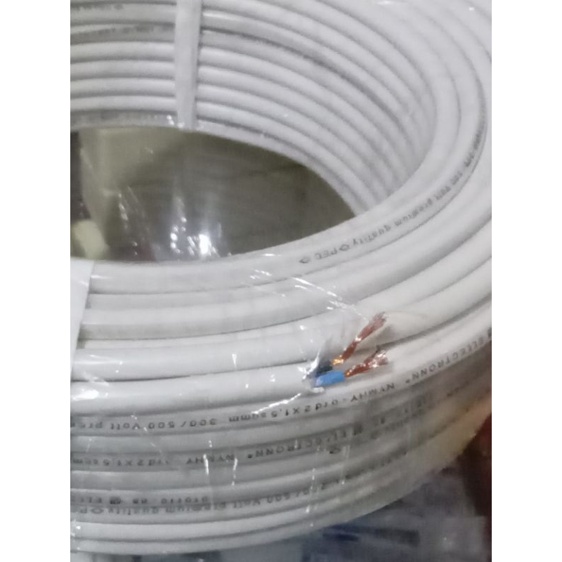 kabel listrik serabut 2x1.5 .ecer permeter.