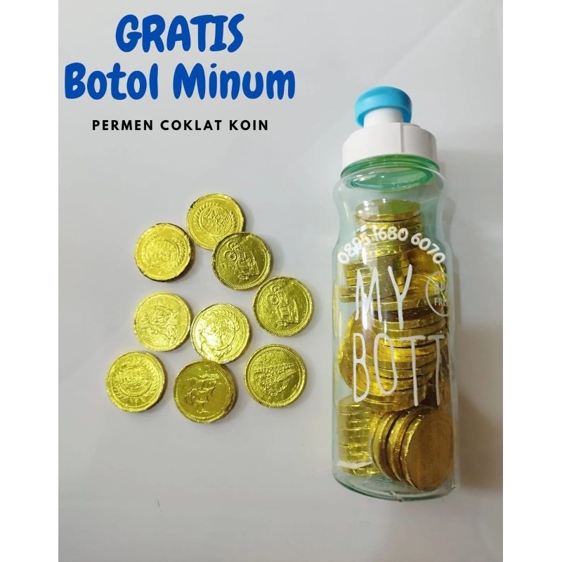 

PERMEN COKLAT KOIN - GRATIS BOTOL MINUM FLIP