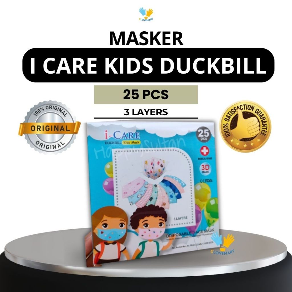 Masker duckbill anak i care /masker i care anak/masker duckbill i care