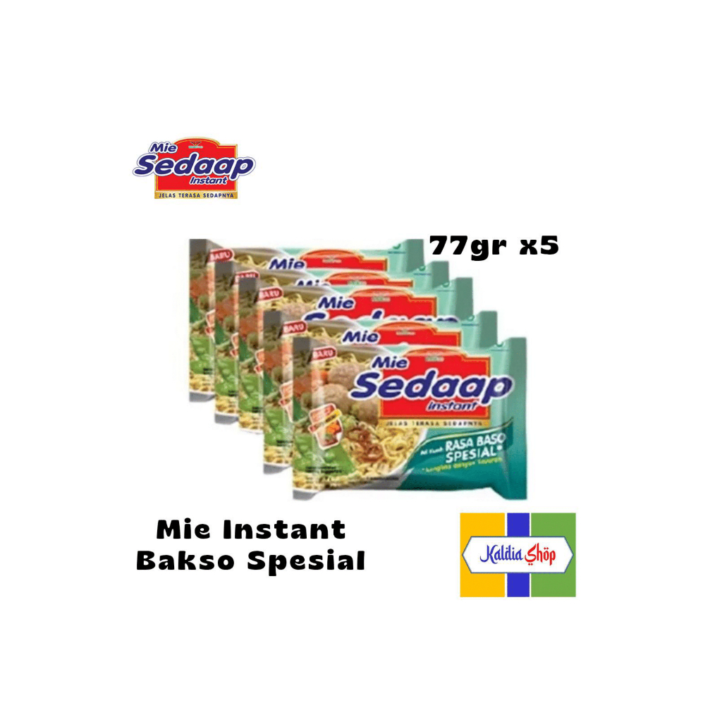 

Mie Sedaap Kuah Instant Bakso Spesial 77gr x 5