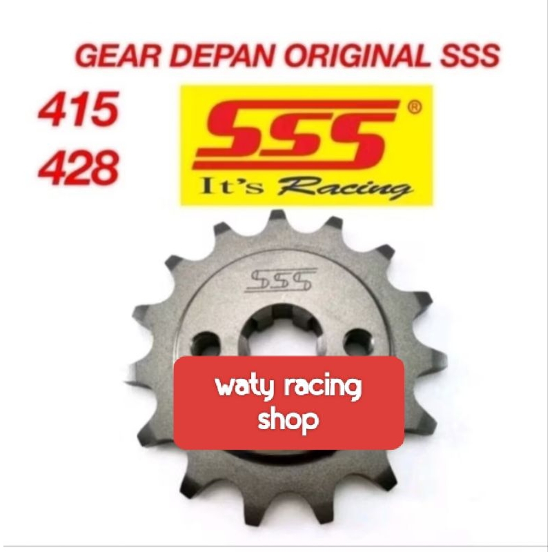 Gear Depan SSS 415 428 Kawasaki KLX 150 D-tracker 150 Dtracker150 Original