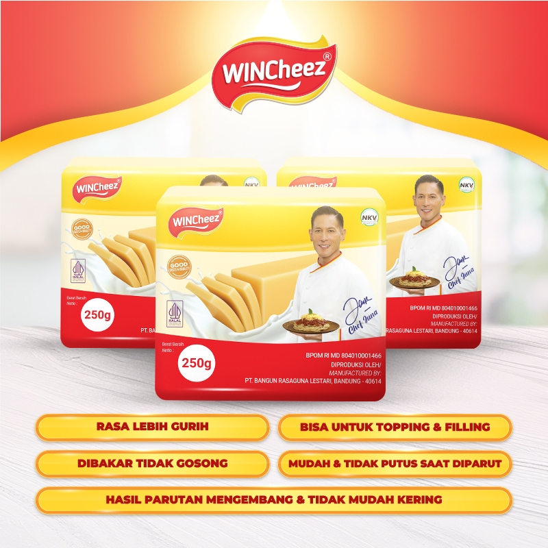 

Bakaranandia - Wincheez Keju Regular 250G X 8 Pcs - Olesan & Topping Cepat