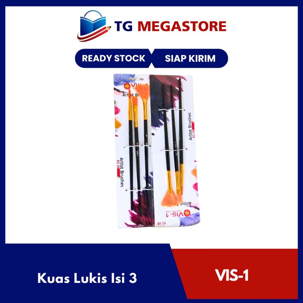 

Kuas Lukis VIS-1 Isi 3 - KS08