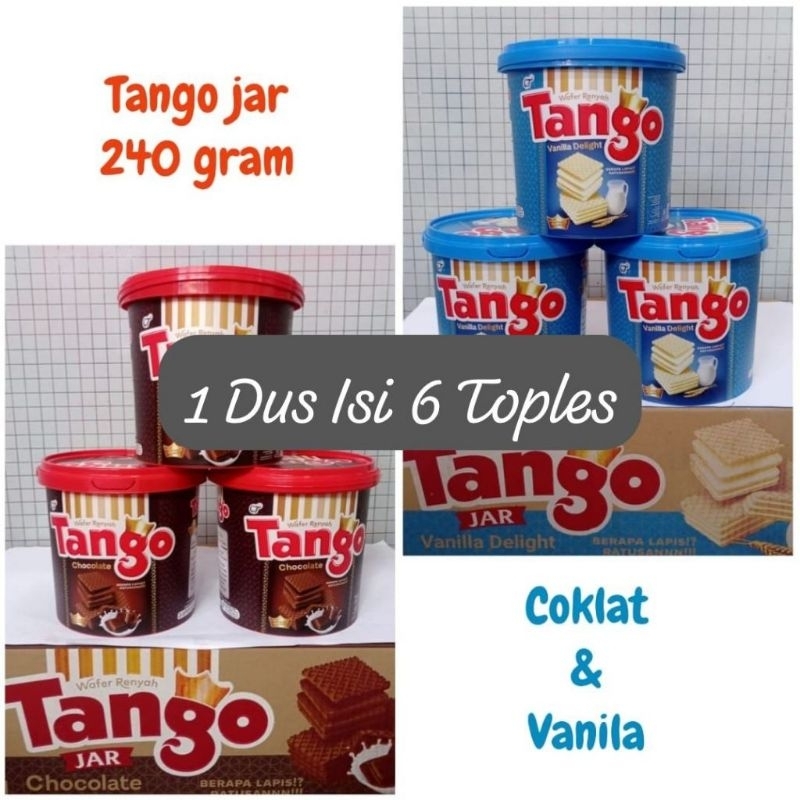 

WAFER TANGO RASA VANILA//COKLAT//WAFER TANGO JAR 240 WAFER//WAFER TANGO 1 DUS ISI 6 PCS//Tango Waffle