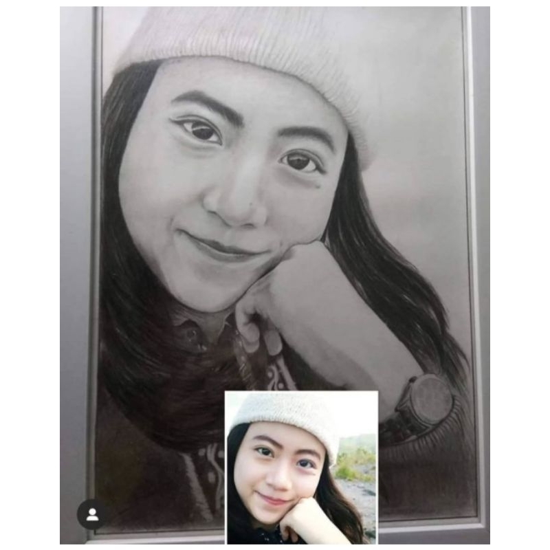 

Sketsa wajah pensil size A4 promo