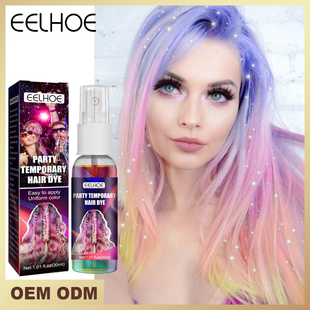 EELHOE Semprotan Pewarna Sekali Pakai 30ml Rambut Lembut Cepat Dan Mudah Diwarnai Tanpa Merusak Ramb