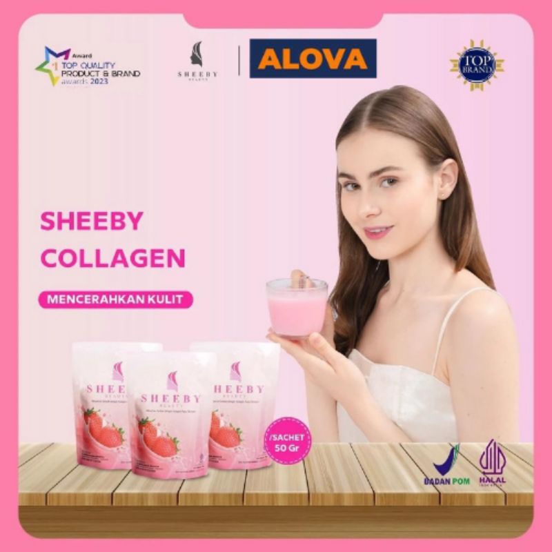 Sheeby Beauty Collagen / Sheeby Beauty Collagen Drink / Minuman Collagen Pemutih Badan
