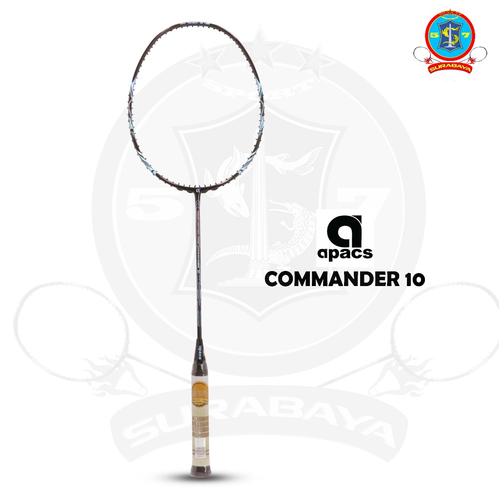 Raket Original Apacs Commander 10 Bonus Senar & Tas Badminton