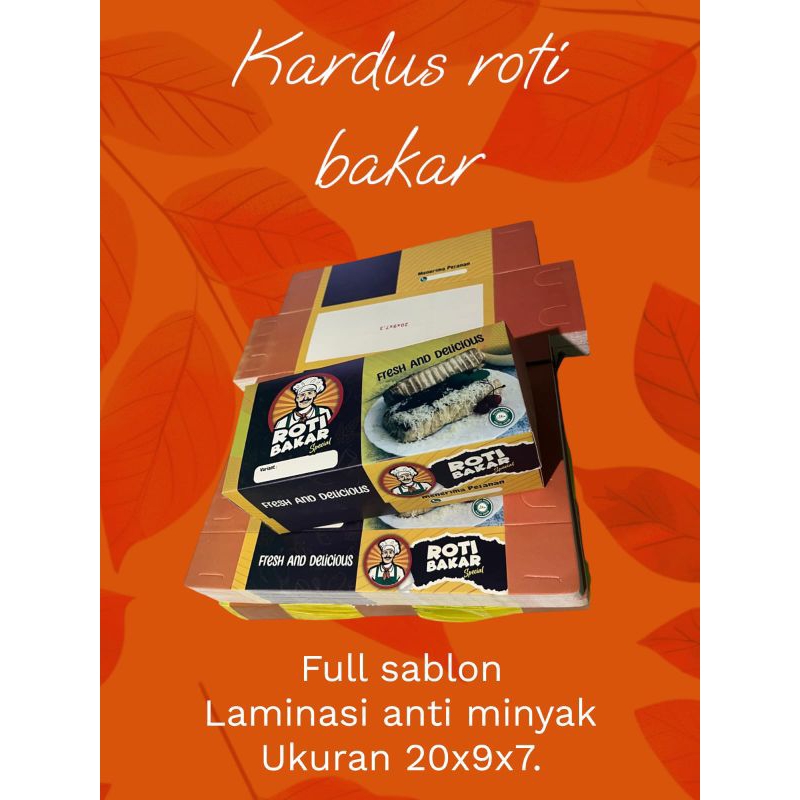 

KERTAS KEMASAN ROTI BAKAR/KARDUS BOX ROTI BAKAR/BUNGKUS ROTI BAKAR